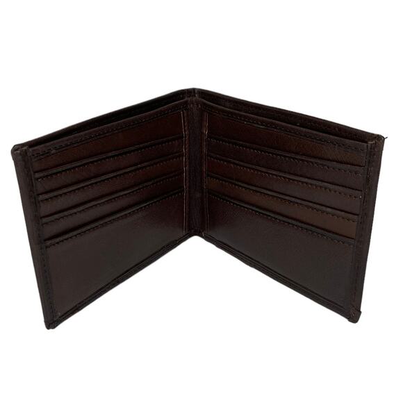 Sobek Men's Leather Wallet with Dust Bag New W/Out Tags - Picture 4 of 7